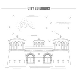 City buildings graphic template luxembourg vector