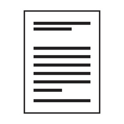 documentation icon for business file data vector image