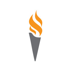 torch icon on background for graphic and web vector image