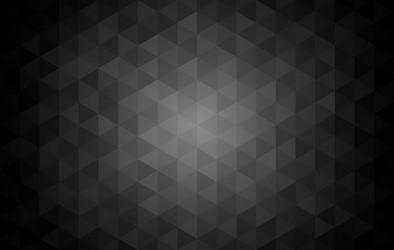 triangle shape pattern black gradient background vector image