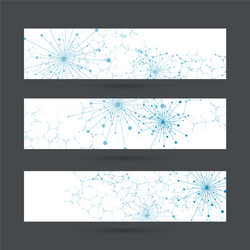 array with dynamic emitted particles vector image