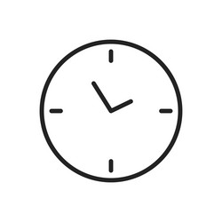 Time and clock web icons in line style timer vector