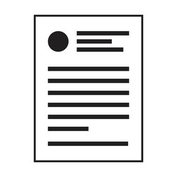 application icon for business file data vector image