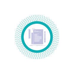 Code Script Glyph Icon - Programming vector image