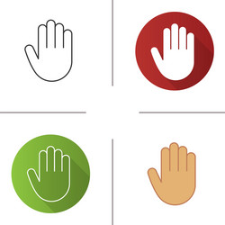 Palm icon vector