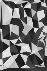 multi-color geometric triangular low poly vector image