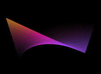 abstract halftone dots background with dynamic vector image