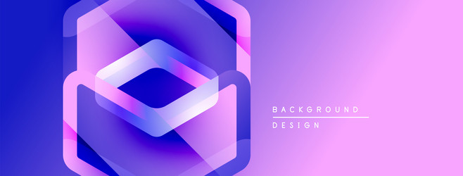 abstract geometric design hexagon layers create vector image