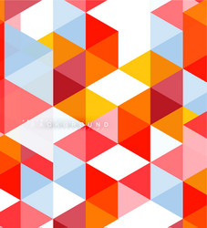 multicolored triangles abstract background mosaic vector image