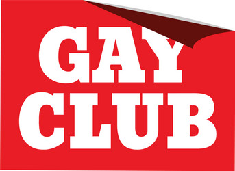 gay club label vector