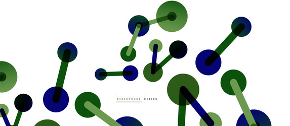 abstract background round dots connected by lines vector image