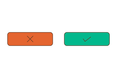 eyecatching and colorful ui element vector image
