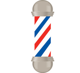 Barber pole icon design template Royalty Free Vector Image