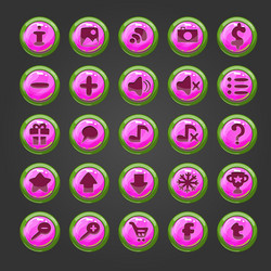 Big set of button for game design-7 vector