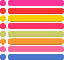 flat blank icon empty internet color button vector image