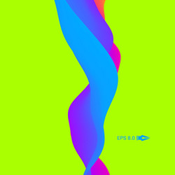 3d wavy background dynamic effect design template vector image