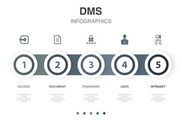 Access document password user intranet icons vector