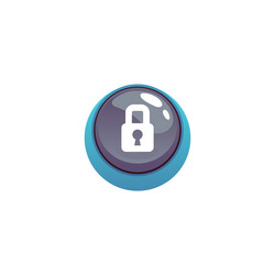 design of a round-shaped game button vector image