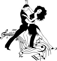 Salsa dancing Royalty Free Vector Image - VectorStock