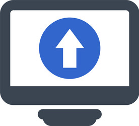 data upload icon vector image