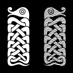 mythological serpent jormungand Vector Image