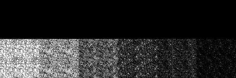seamless pattern of scribbles and loops texture vector image