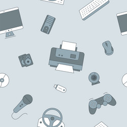 Electronic devices background 01 Royalty Free Vector Image