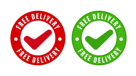 sale sticker with free delivery warranty vector