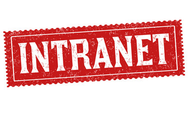 Intranet sign or stamp Royalty Free Vector Image