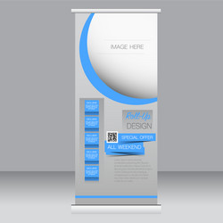 Roll Up Banner Stand Vector Image