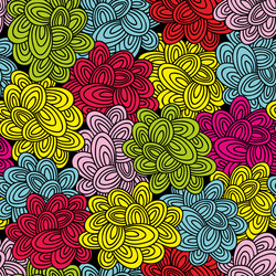 seamless pattern with abstract clouds vector image