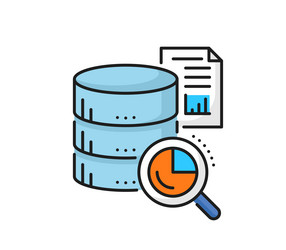 Database Cloud Search Icon vector image
