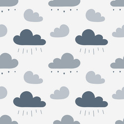 pattern overcast cloudy weather sad gray clouds vector image