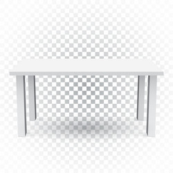 3d table for object presentation empty white top vector image