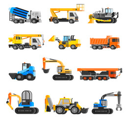 Construction tools flat icons pack Royalty Free Vector Image