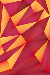 multi-color geometric triangular low poly vector image