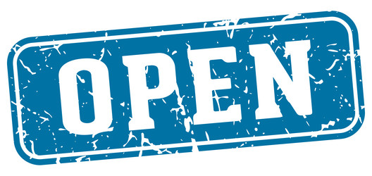 Open rectangular sign stamp Royalty Free Vector Image