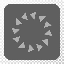 rotate ccw rounded square button vector image