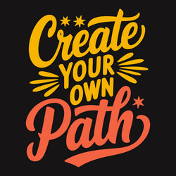 create your own path g forge a unique route vector image