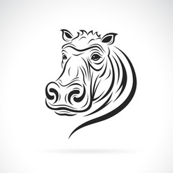 Hippopotamus Head Icon Vector Image