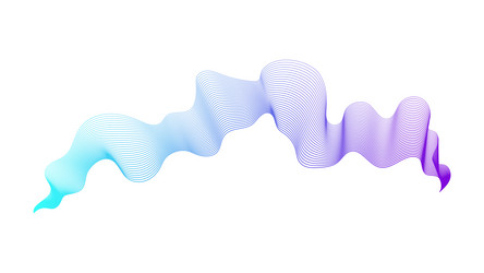 abstract backdrop with wave gradient lines vector image
