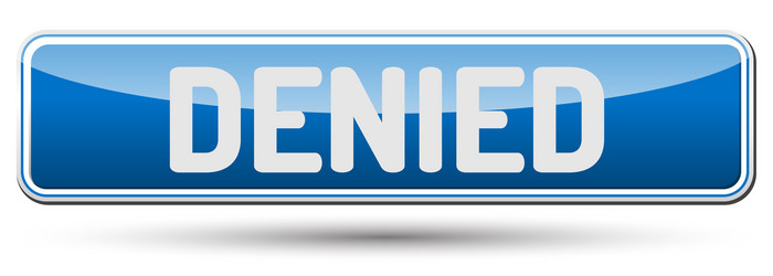 denied - abstract beautiful button with text vector image
