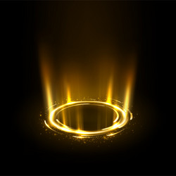 rotating yellow rays with sparkles suitable vector image