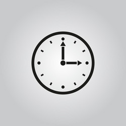 Time icon and watch timer symbol ui web vector