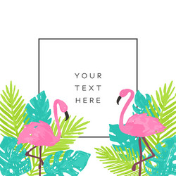 beautiful tropical banner design Vector Image