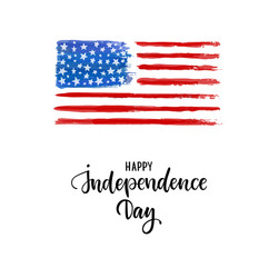 Happy independence day card american vector