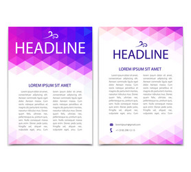 Modern Geometric Flyer Template vector image
