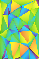 multi-color geometric triangular low poly vector image