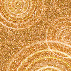 waves from water drops on golden background vector