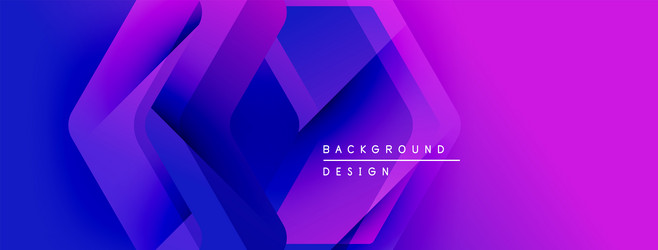 abstract geometric shapes overlap creating vector image
